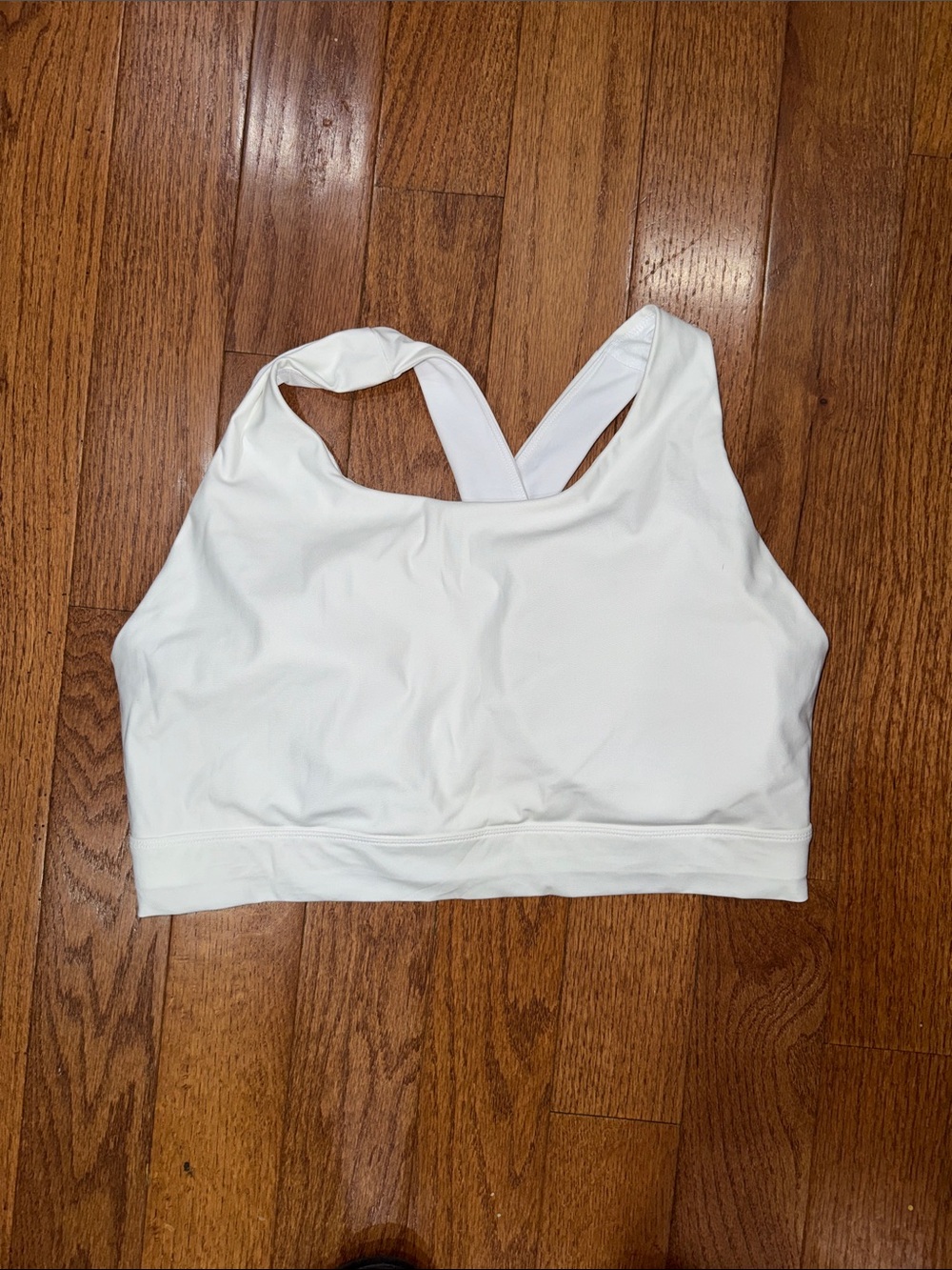 Fabletics White Racerback Sports Bra